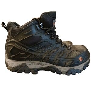 Merrell Men's Moab 3 Mid Tactical  Black Boot Water Proof Slip Resistan  9W #902